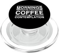 Les Matins sont pour Le café et la Contemplation PopSockets PopGrip pour MagSafe