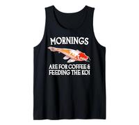 Les Matins sont pour Le café et l'alimentation des koï Débardeur