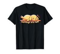 Les Matins sont Ruff T-Shirt Graphique avec Valeur