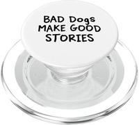 Les Mauvais Chiens Font de Bonnes Histoires - Funny Dog Lover PopSockets PopGrip pour MagSafe