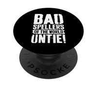 Les Mauvais orthographes du Monde démêlent Une drôle de Sensibilisation à la dyslexie PopSockets PopGrip Adhésif