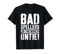 Les Mauvais orthographes du Monde démêlent Une drôle de Sensibilisation à la dyslexie T-Shirt