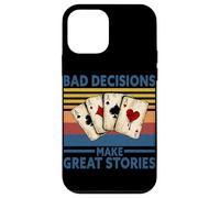 Les Mauvaises décisions Font de Belles Histoires | Funny Poker Casino Retro Coque pour iPhone 12 Mini