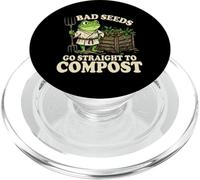 Les Mauvaises graines Vont Directement au Compost PopSockets PopGrip pour MagSafe