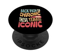 Les maux de Dos sont chroniques mais Ces blagues Amusantes emblématiques pour Adultes PopSockets PopGrip Adhésif