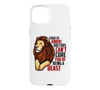 Les médecins ne Peuvent Pas Vous guérir d'être Une bête, Anniversaire d'août de Leo Coque pour iPhone 15 Plus