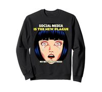 Les médias Sociaux sont la Nouvelle peste - Pas de WiFi Pas de Stress (Graphique) Sweatshirt
