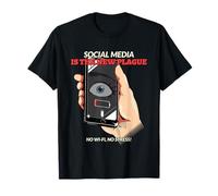 Les médias Sociaux sont la Nouvelle peste (Pop Art Graphic) T-Shirt