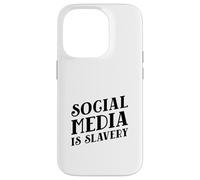 Les médias Sociaux sont l'esclavage (déclaration de désintoxication numérique) Coque pour iPhone 14 Pro