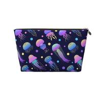 Les méduses Brillent dans Le Noir, Trousse de Maquillage Trousse à cosmétiques Trousse de Toilette de Voyage Portable Pochette de Toilette