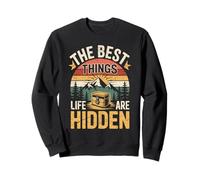 Les Meilleures Choses de la Vie sont cachées Adventure Mountain Sunset Sweatshirt