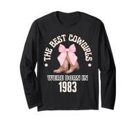 Les Meilleures Cowgirls sont nées en 1983, Cadeau d'anniversaire Occidental pour Fille. Manche Longue
