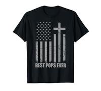 Les meilleurs films de tous les temps : papy chrétien, fête des pères patriotiques T-Shirt