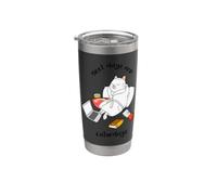 Les meilleurs jours sont les caturdays Kitten Kitty, mignon et drôle, les amoureux des chats Gobelet isotherme en acier inoxydable double paroi
