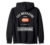Les meilleurs papas sont couvreurs. Sweat à Capuche
