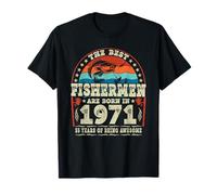 Les Meilleurs pêcheurs nés en 1971 55e Anniversaire des Amateurs de pêche T-Shirt