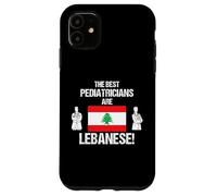 Les Meilleurs pédiatres sont Le Drapeau libanais médecin Dessin Coque pour iPhone 11