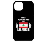 Les Meilleurs pédiatres sont Le Drapeau libanais médecin Dessin Coque pour iPhone 13