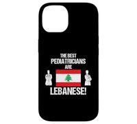 Les Meilleurs pédiatres sont Le Drapeau libanais médecin Dessin Coque pour iPhone 14