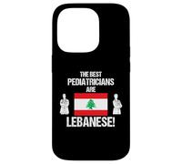 Les Meilleurs pédiatres sont Le Drapeau libanais médecin Dessin Coque pour iPhone 14 Pro