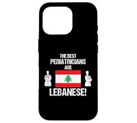 Les Meilleurs pédiatres sont Le Drapeau libanais médecin Dessin Coque pour iPhone 16 Pro