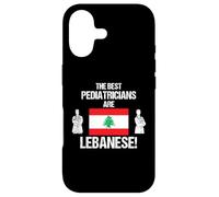 Les Meilleurs pédiatres sont Le Drapeau libanais médecin Dessin Coque pour iPhone 17