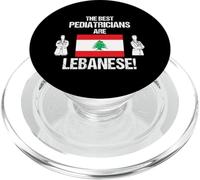 Les Meilleurs pédiatres sont Le Drapeau libanais médecin Dessin PopSockets PopGrip pour MagSafe