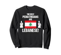 Les Meilleurs pédiatres sont Le Drapeau libanais médecin Dessin Sweatshirt