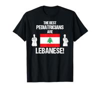 Les Meilleurs pédiatres sont Le Drapeau libanais médecin Dessin T-Shirt