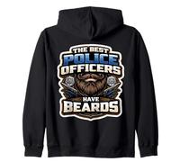 Les Meilleurs policiers Ont des Barbes Un Policier Barbu drôle Sweat à Capuche