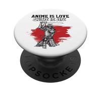 Les Meilleurs t-Shirts Anime Japonais, Manga, Otaku, Cadeaux d'art d'anime PopSockets PopGrip Adhésif