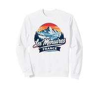 Les Menuires France Station de Ski Graphique Montagne Sweatshirt