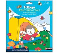 Les mercredis de T'choupi - Peinture à l'eau : 8 tableaux à peindre sur le thème des vacances - Dès 3 ans