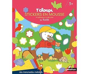 Les mercredis de T'choupi - Stickers mousse de la forêt - Dès 2 ans