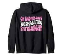 Les mercredis We Smash The Patriarchy Pink Feminism Féminisme Sweat à Capuche
