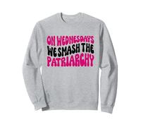 Les mercredis We Smash The Patriarchy Pink Feminism Féminisme Sweatshirt