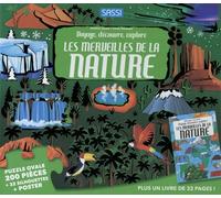 Les Merveilles De La Nature - Avec 1 Puzzle Ovale De 200 Pièces + 32 Silhouettes + 1 Poster