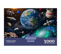 Les Merveilles de la Terre dans l'univers (1) 1000 Pièces Puzzles Créatif Belle Décoration Familiale Puzzles Jouets De Difficiles pour Adultes 52x38cm/1000pcs
