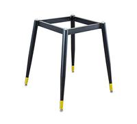 Les meubles à jambes soutiennent les pieds. Metal Table Legs Heavy Duty Desk Legs Iron Furniture Legs,Dining with Screw and Suction Cup,Two installation Methods(Black+gold,30*30cm(12*12in))