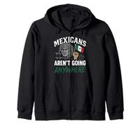 Les Mexicains ne vont nulle part Migra Chicano Immigrant Mexique Sweat à Capuche