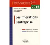 Les Migrations - L'entreprise - Réussir Le Concours Commun D'entrée En 2e Année D'iep/Sciences Po 2016
