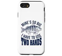 Les Mines sont si Grandes Que Je Dois Utiliser Mes Deux Mains, pêcheur Amusant Coque pour iPhone SE (2020) / 7/8