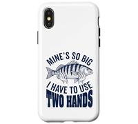 Les Mines sont si Grandes Que Je Dois Utiliser Mes Deux Mains, pêcheur Amusant Coque pour iPhone X/XS