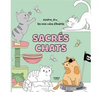 Les mini colos d'Andréa - Chats maladroits: coloriage - cosy - andrea_drw_ - chats rigolos - détente - loisirs créatifs