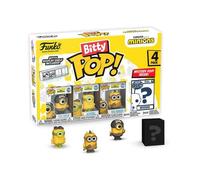 Funko Figurines Bitty Pop! Minions – Pack de 4 (Eye, Matie, Cro‑Minion, Au Naturel) 2,2 cm