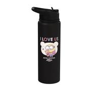 Les Minions Bob et Tim mieux ensemble Stainless Steel Insulated Water Bottle