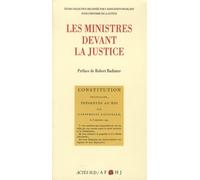 Collectif – Les ministres devant la Justice – Broché – Actes Sud