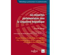 Les minorités parlementaires sous la Cinquième République