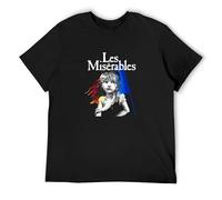 Les Miserables Mens T-Shirt Black Tees Unisex Shirt 3XL