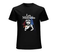 Les Miserables Mens T-Shirt Black Tees Unisex Shirt M